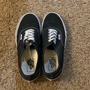 Black vans. worn a couple times, but still in good condition